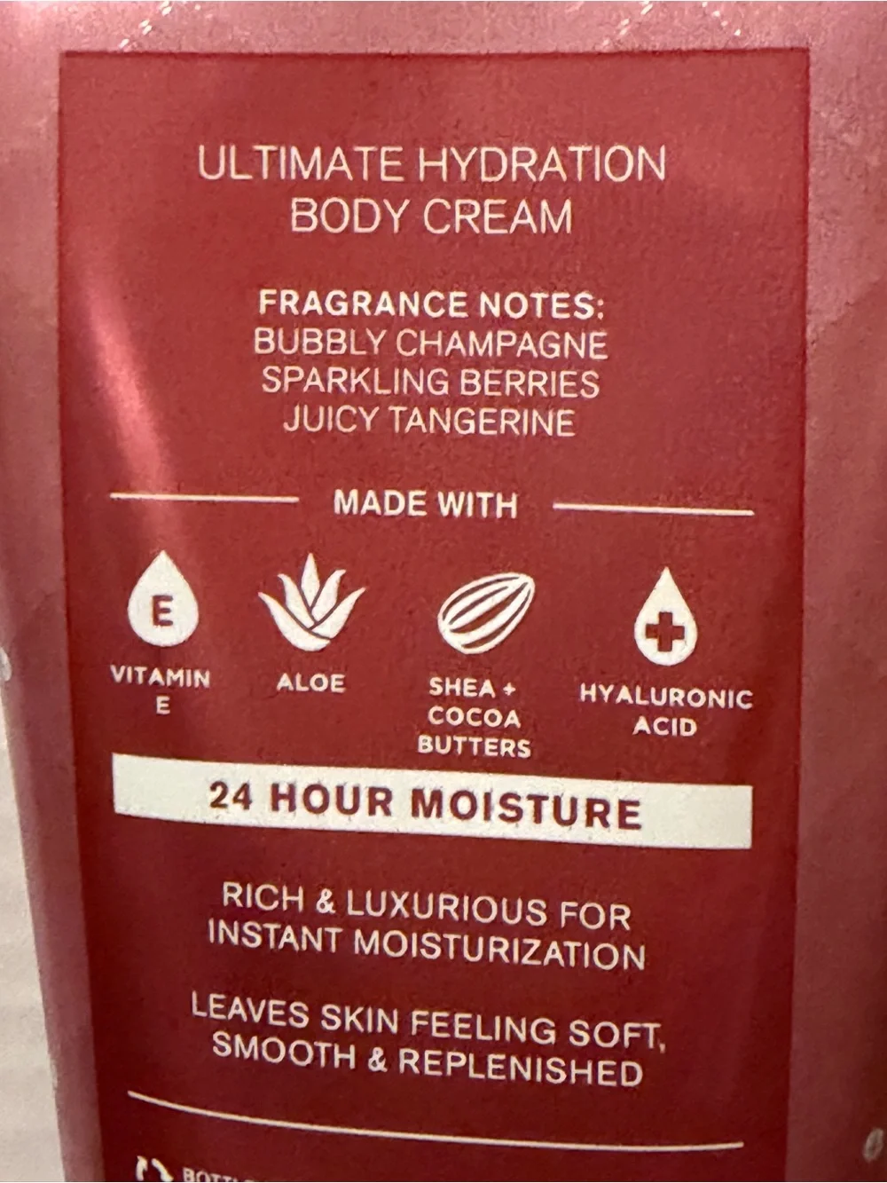 2 Bath & Body Works Champagne Toast Body Creams - Scents of Bubbly and Berries